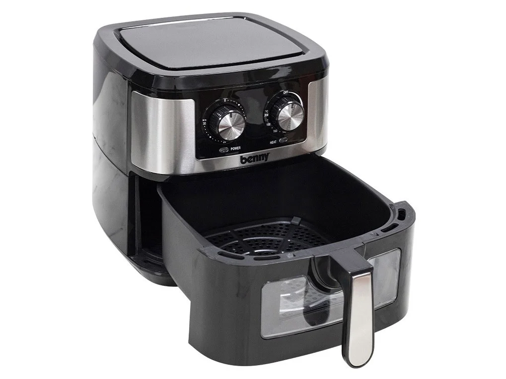 Instant Pot with air fryer lid cooking crispy food